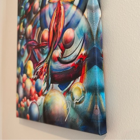 Mermaid Giclee Canvas Wrapped Print 11”x14” - Picture 4 of 4